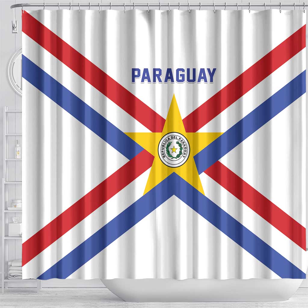 Paraguay Football Shower Curtain Unique Style LT05