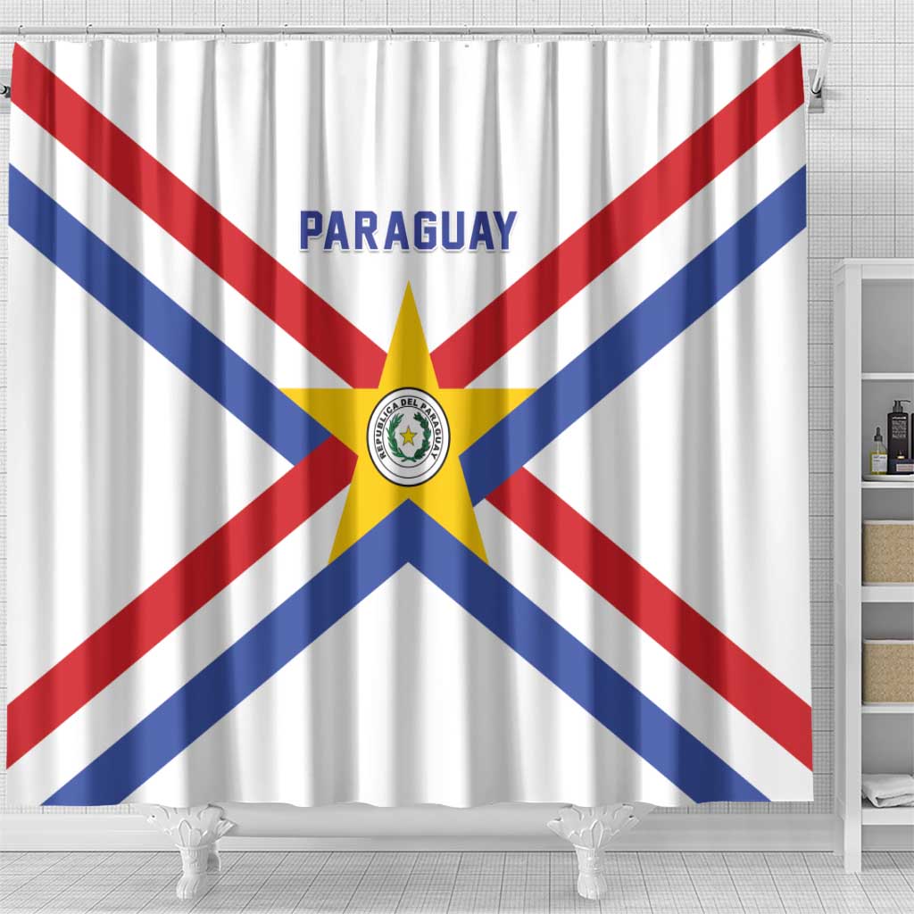 Paraguay Football Shower Curtain Unique Style LT05