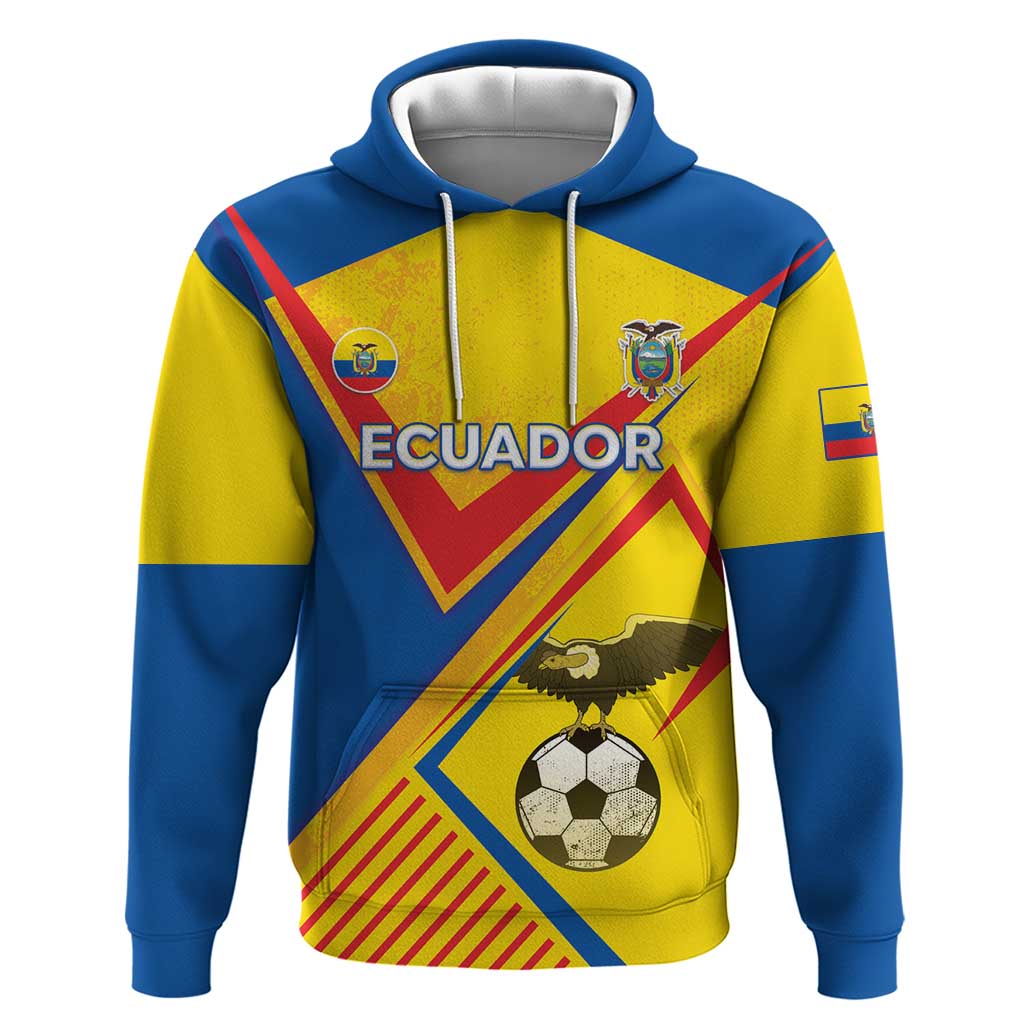 Custom Ecuador Football Hoodie La Tricolor Sporty Style LT05