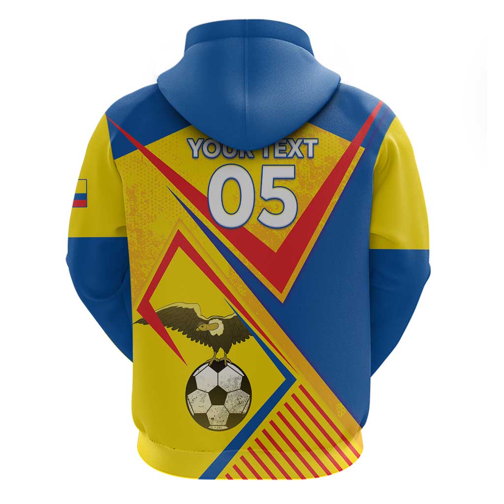 Custom Ecuador Football Hoodie La Tricolor Sporty Style LT05