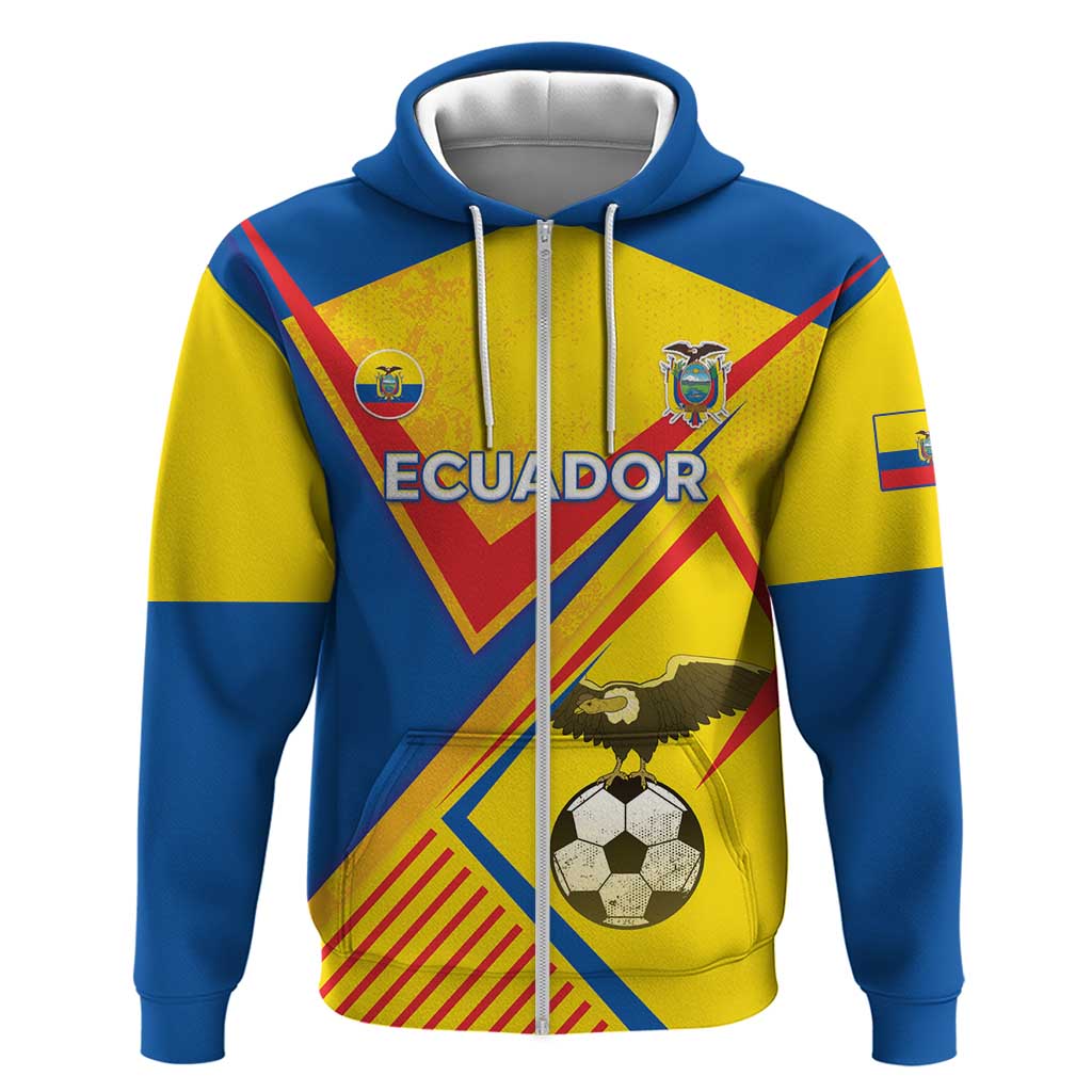 Custom Ecuador Football Hoodie La Tricolor Sporty Style LT05
