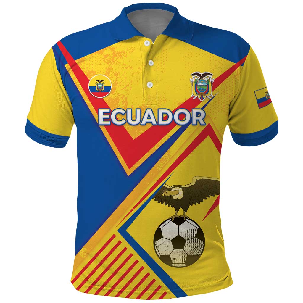 Custom Ecuador Football Polo Shirt La Tricolor Sporty Style LT05