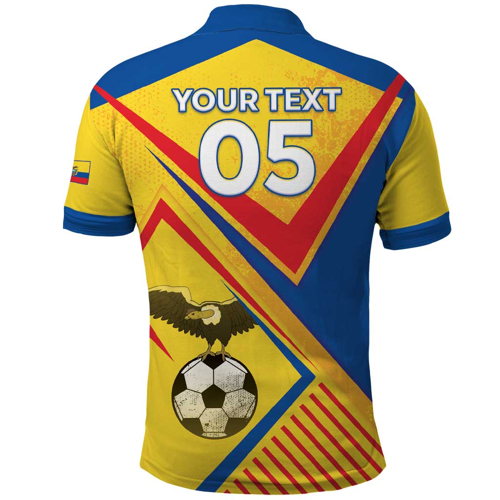 Custom Ecuador Football Polo Shirt La Tricolor Sporty Style LT05