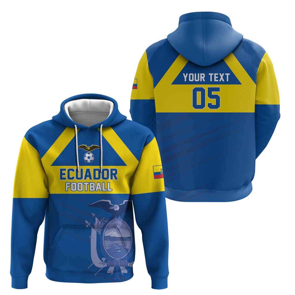 Custom Ecuador Football Hoodie Go Champions LT05