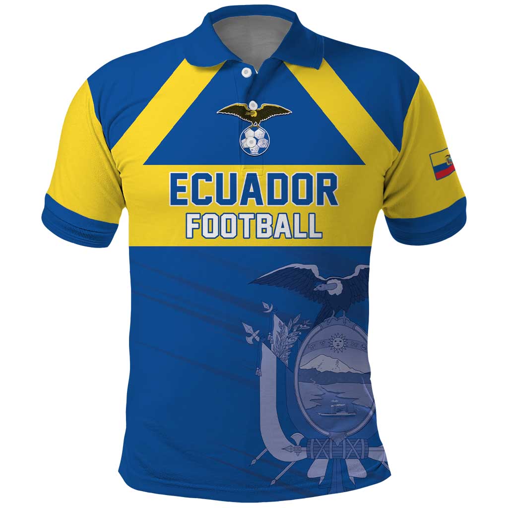 Custom Ecuador Football Polo Shirt Go Champions LT05