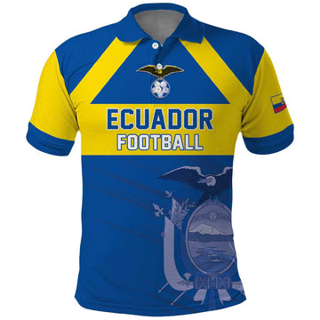 Custom Ecuador Football Polo Shirt Go Champions LT05