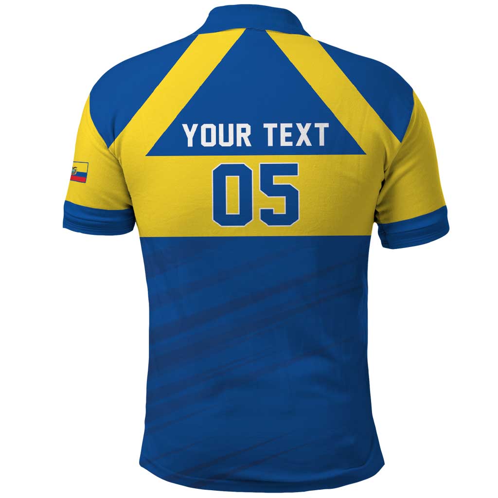 Custom Ecuador Football Polo Shirt Go Champions LT05