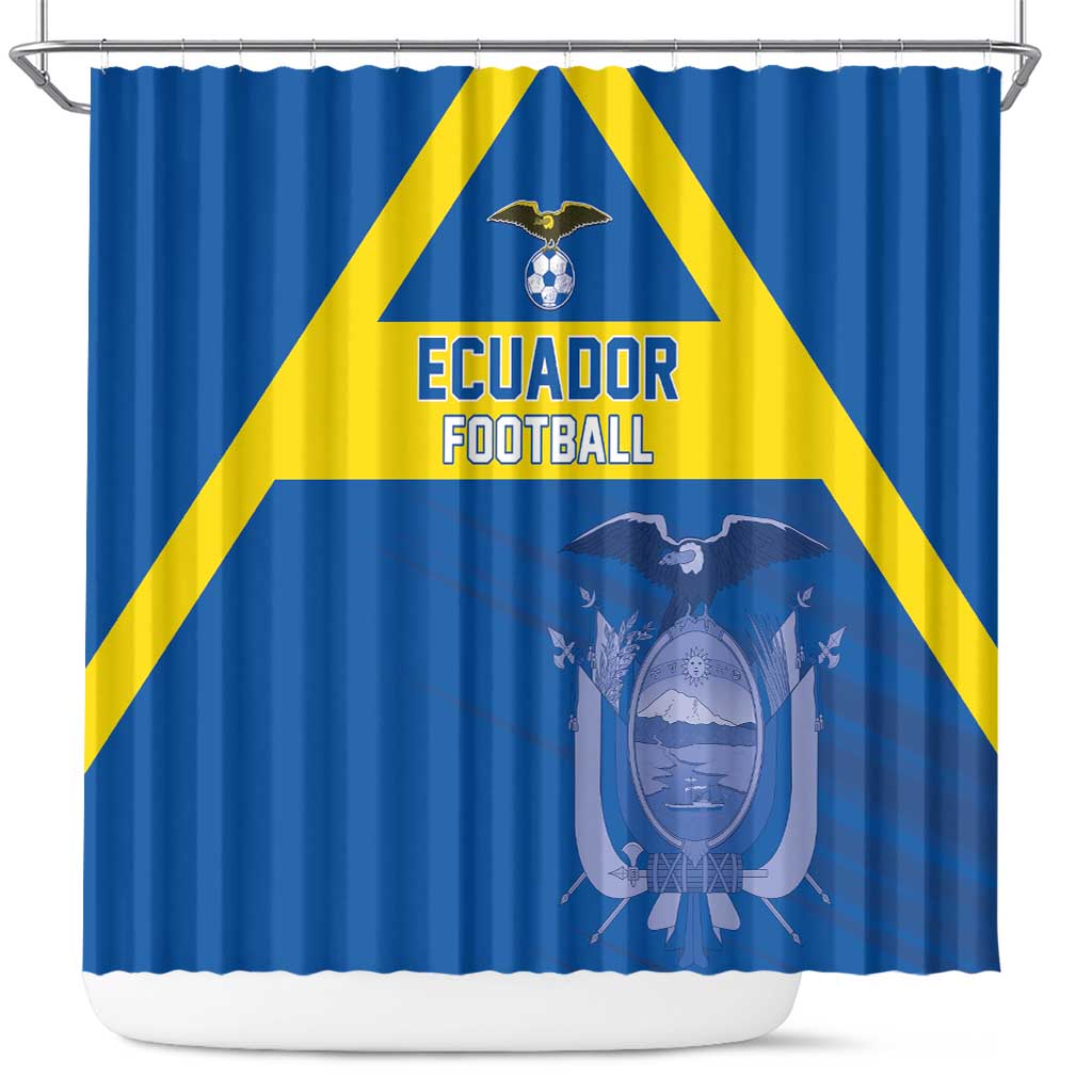 Ecuador Football Shower Curtain Go Champions LT05