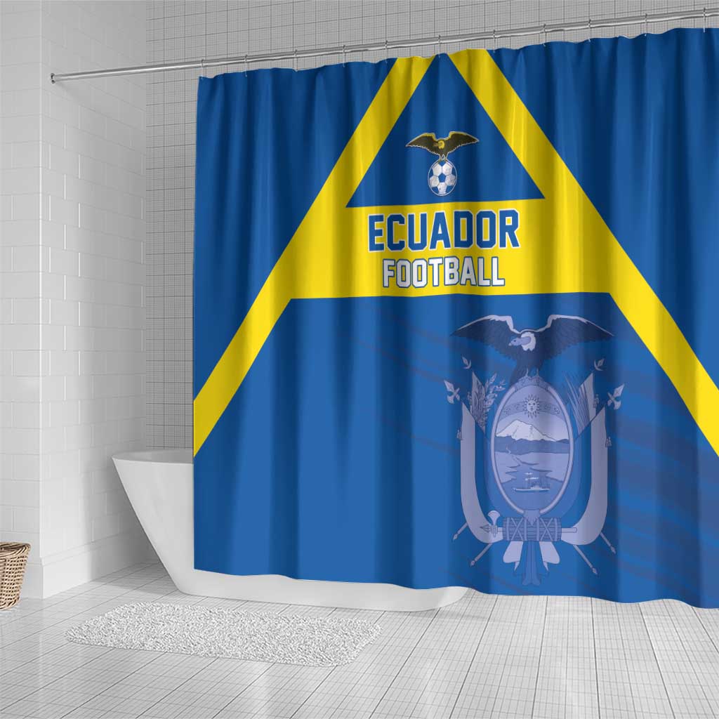 Ecuador Football Shower Curtain Go Champions LT05