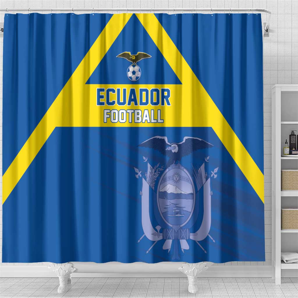 Ecuador Football Shower Curtain Go Champions LT05