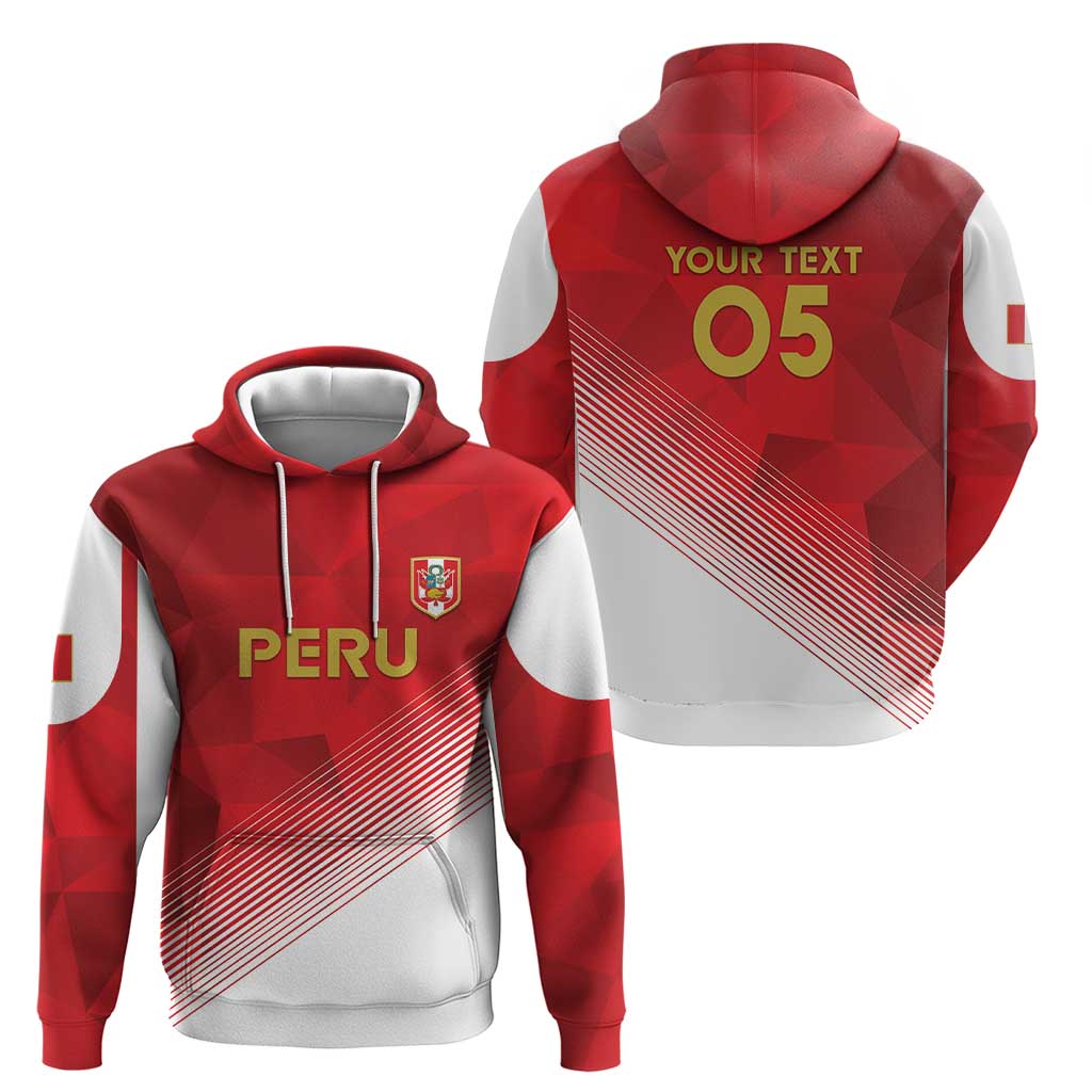 Custom Peru Football Hoodie Sporty Style LT05