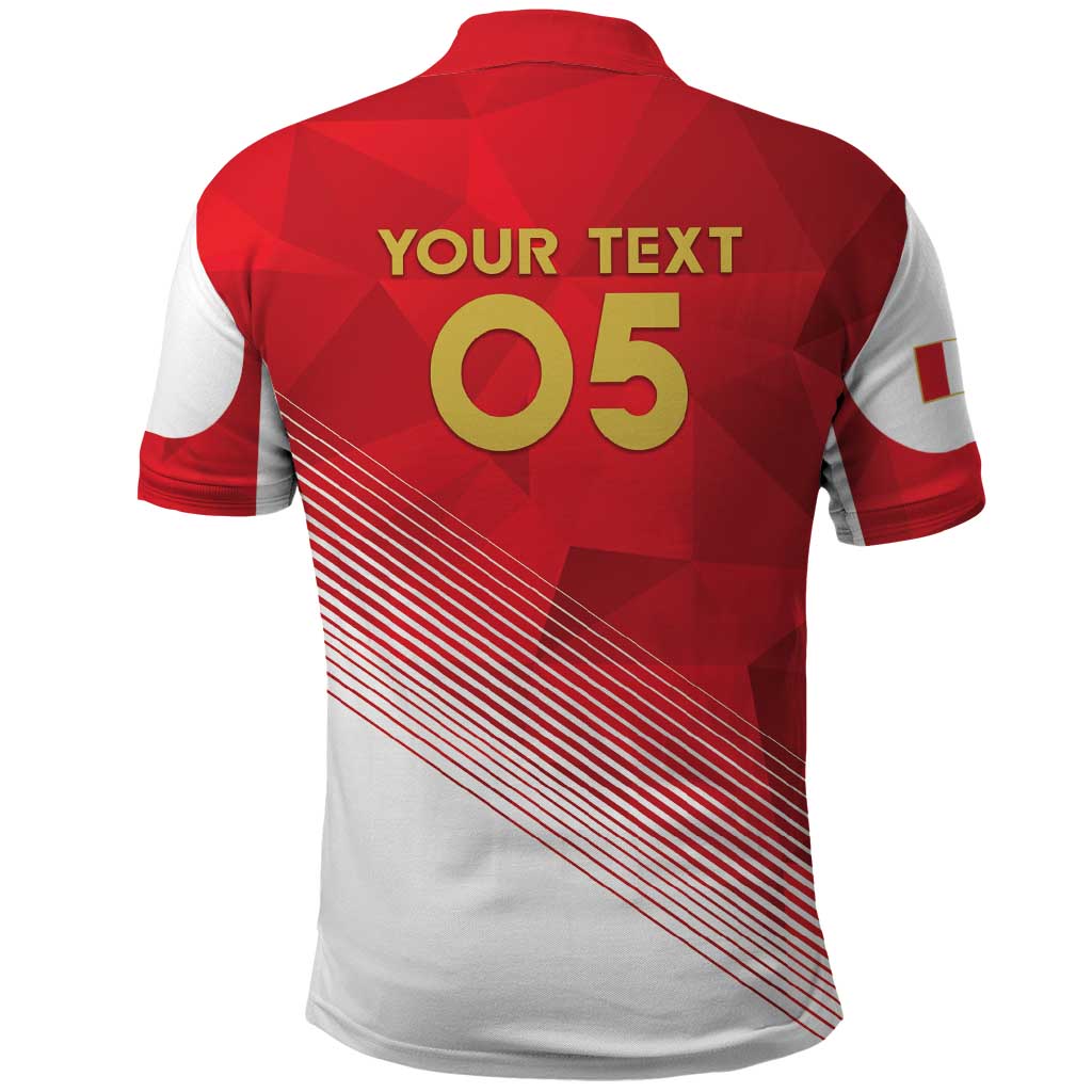 Custom Peru Football Polo Shirt Sporty Style LT05