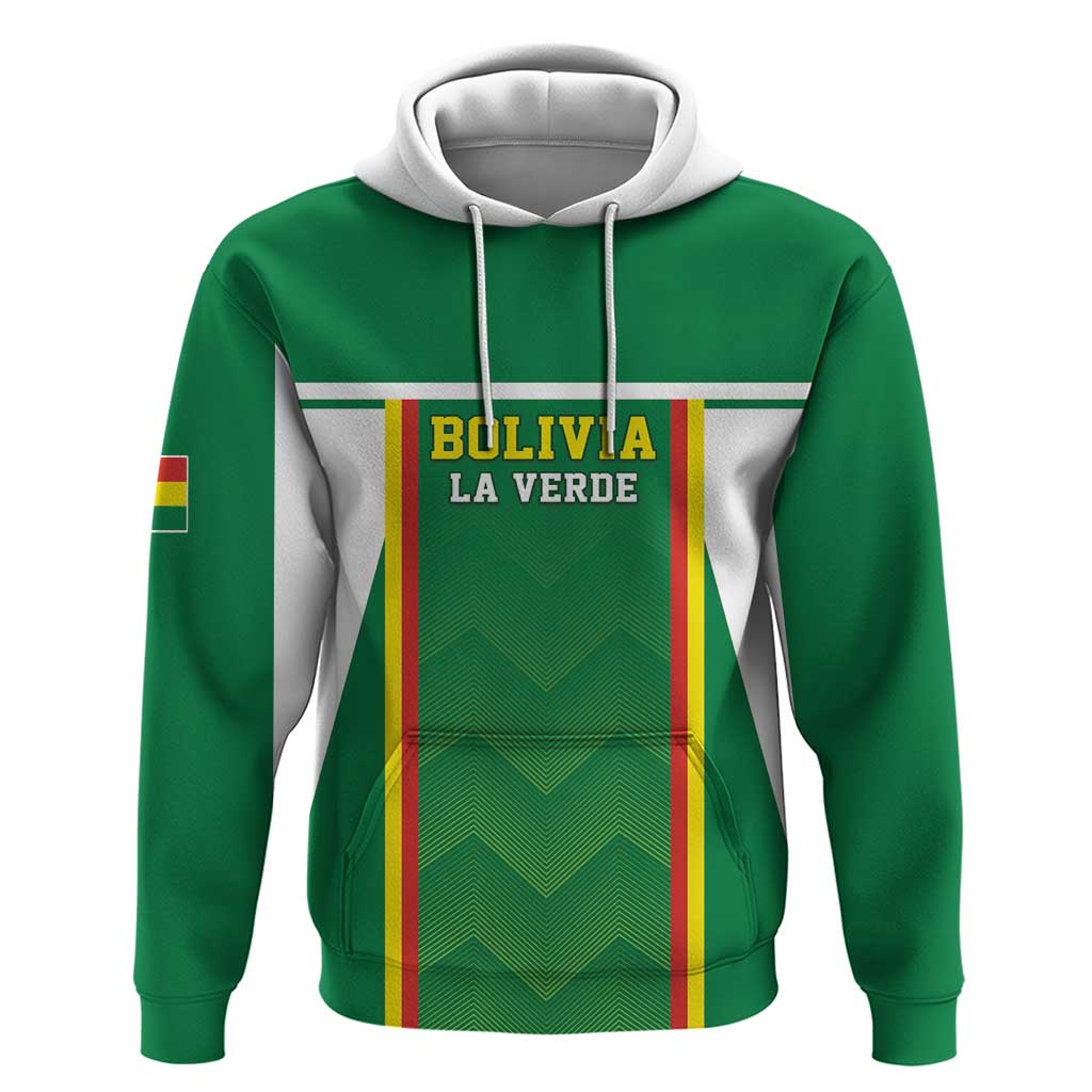 Custom Bolivia Football Hoodie Go Champions La Verde Green Version LT05