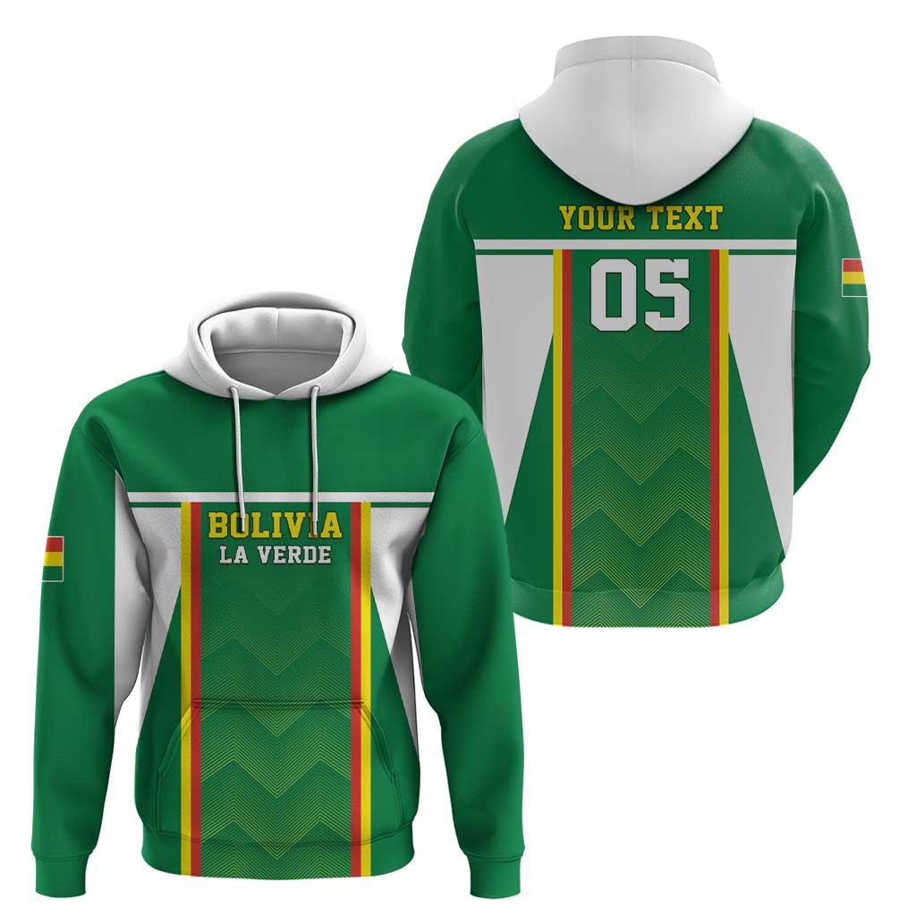 Custom Bolivia Football Hoodie Go Champions La Verde Green Version LT05