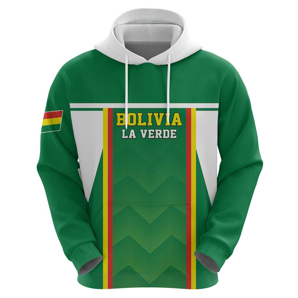 Custom Bolivia Football Hoodie Go Champions La Verde Green Version LT05