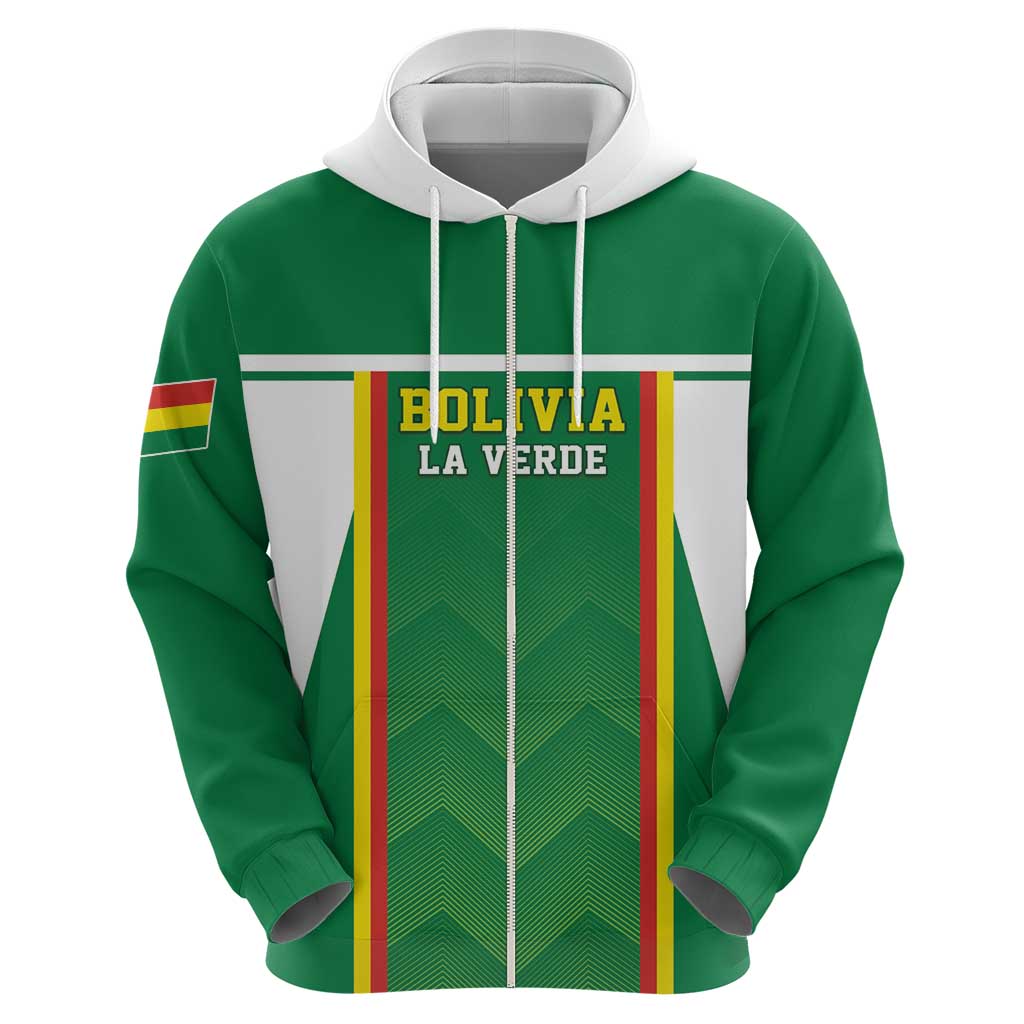 Custom Bolivia Football Hoodie Go Champions La Verde Green Version LT05