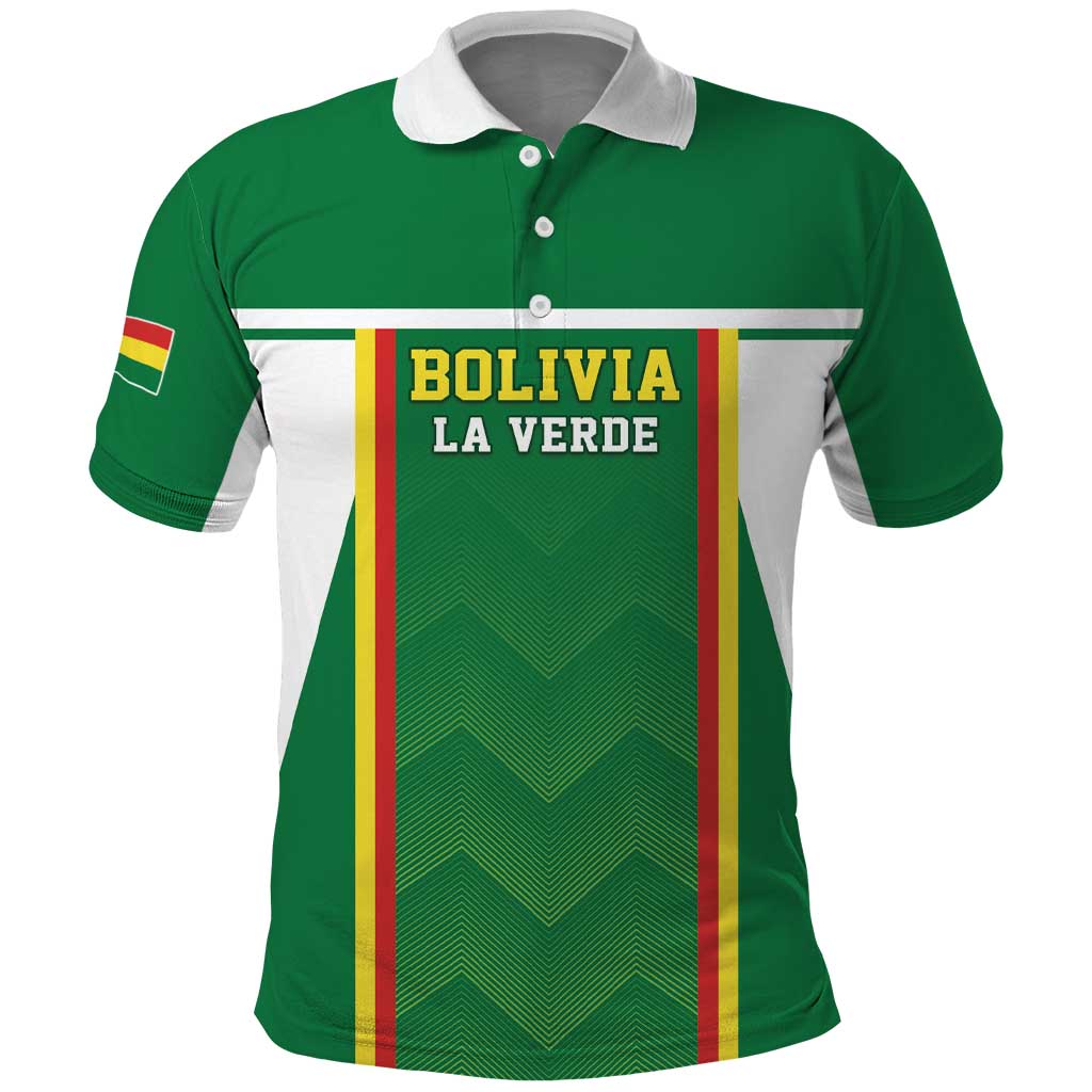 Custom Bolivia Football Polo Shirt Go Champions La Verde Green Version LT05