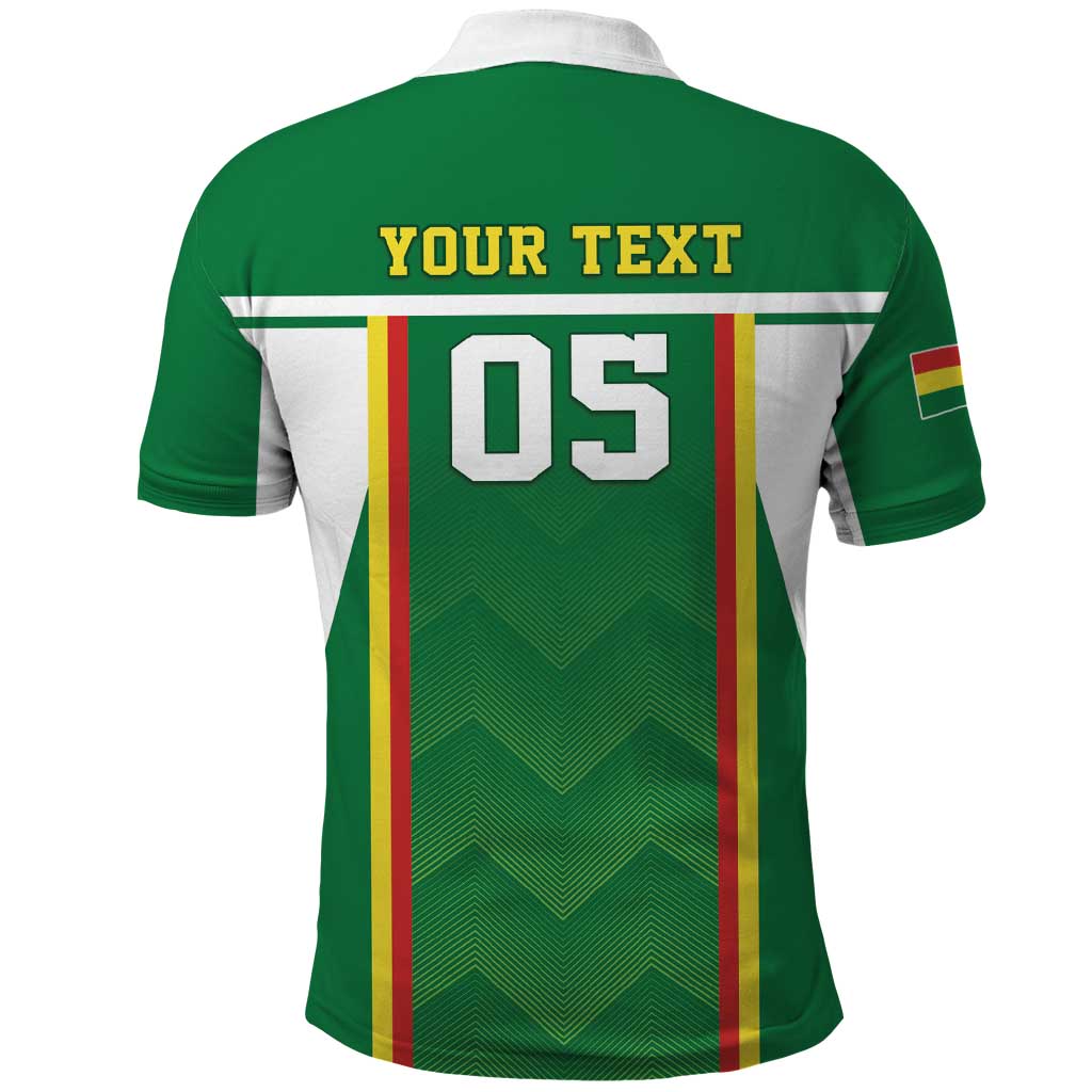 Custom Bolivia Football Polo Shirt Go Champions La Verde Green Version LT05