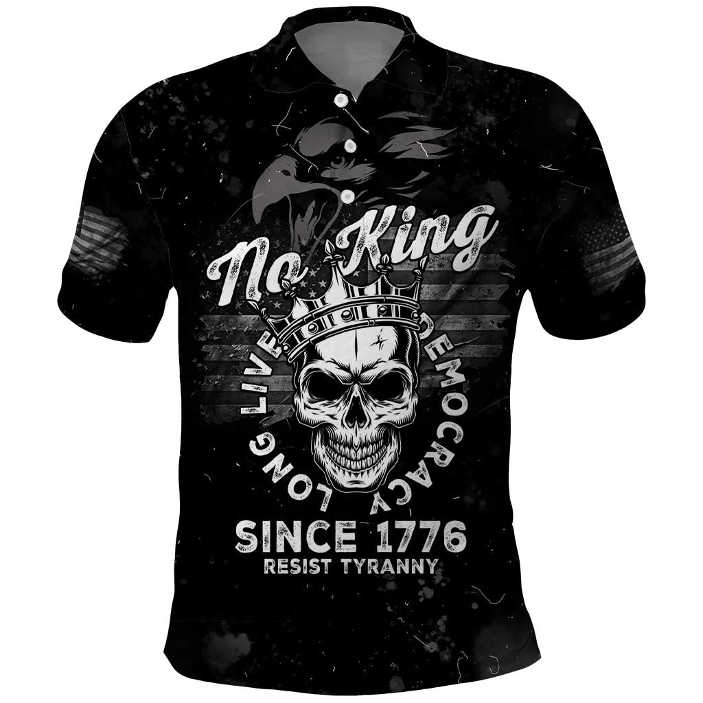 No Kings In America Polo Shirt Resist Tyranny LT05