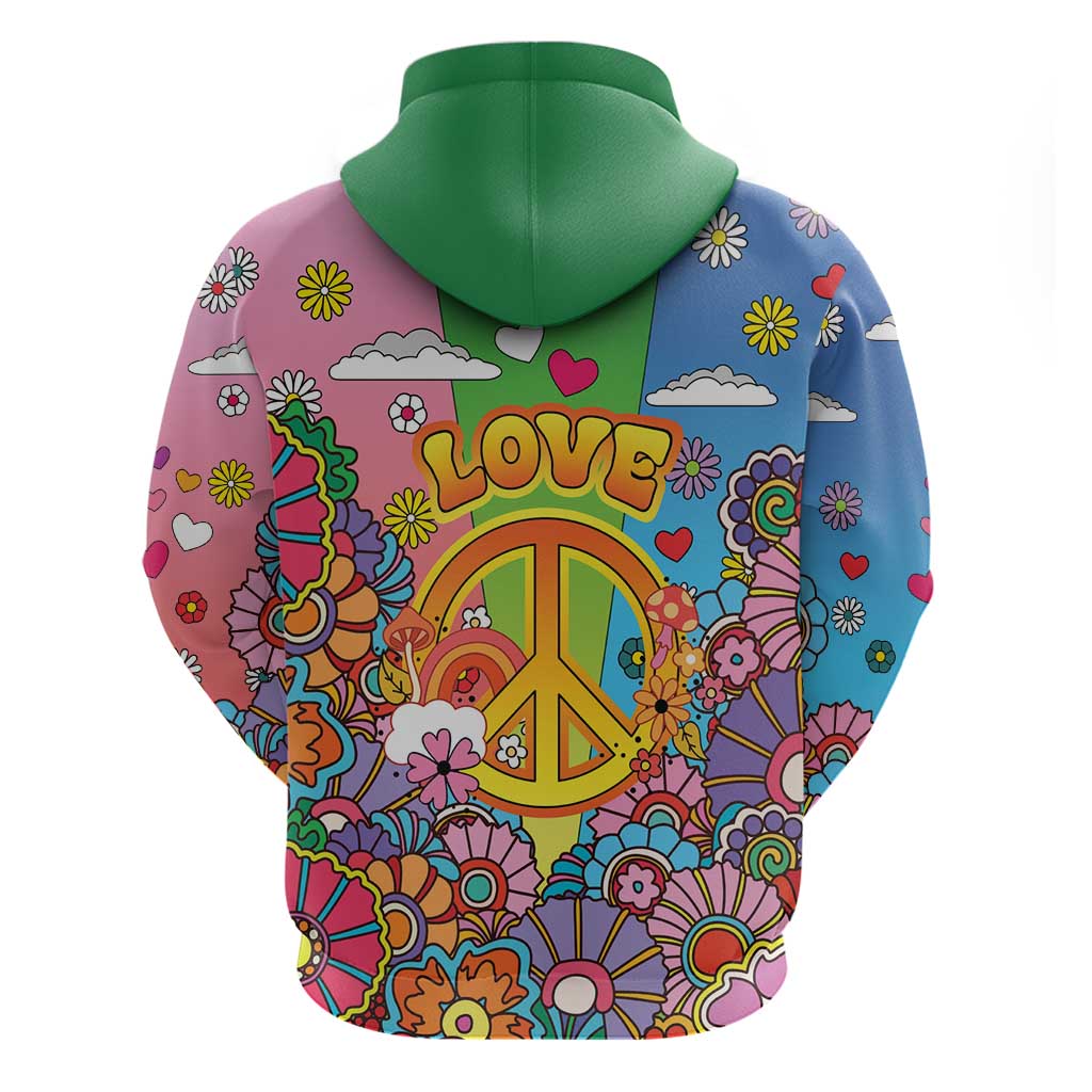 Hippie Peace Love Hoodie Colorful Style LT05