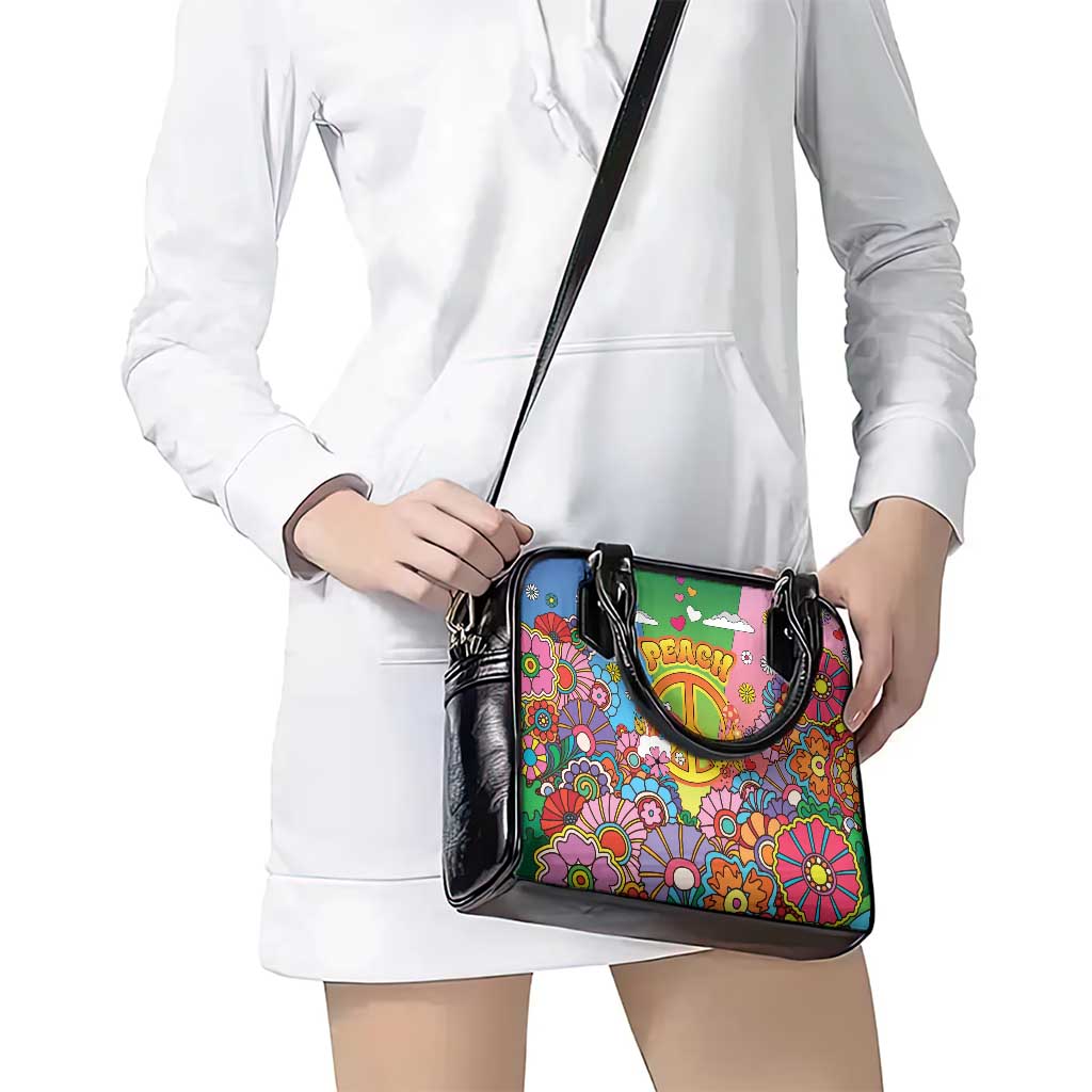 Hippie Peace Love Shoulder Handbag Colorful Style LT05