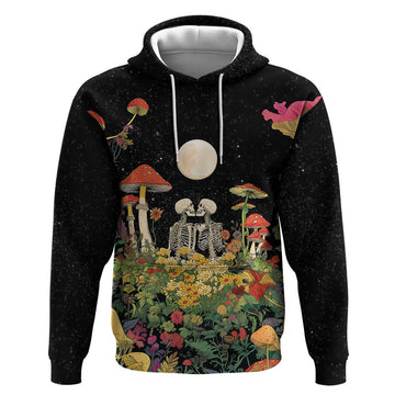 Skeleton Lovers Hoodie Hippie Gothic Aesthetic LT05