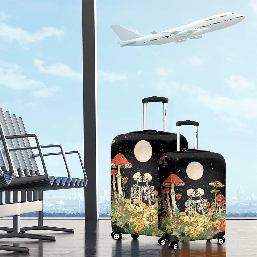 Skeleton Lovers Luggage Cover Hippie Gothic Aesthetic LT05