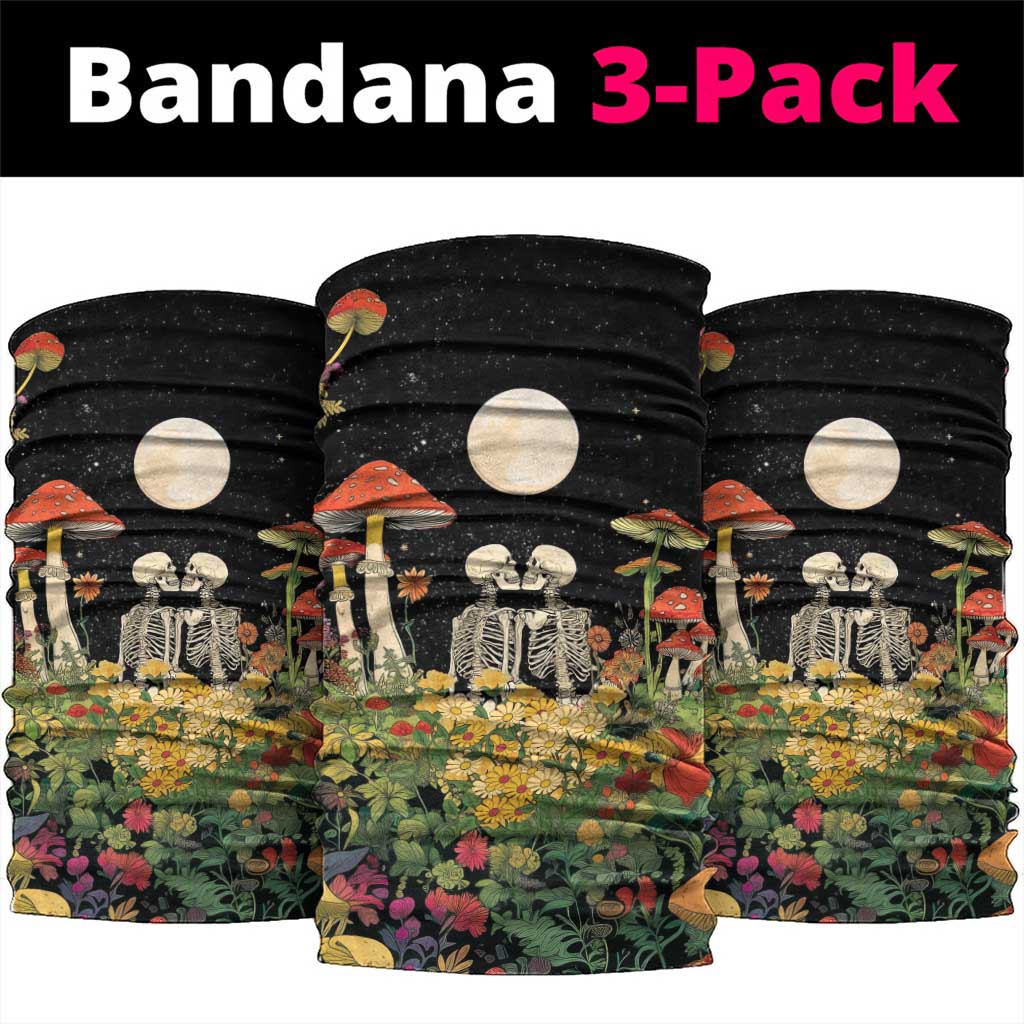 Skeleton Lovers Neck Gaiter Hippie Gothic Aesthetic LT05