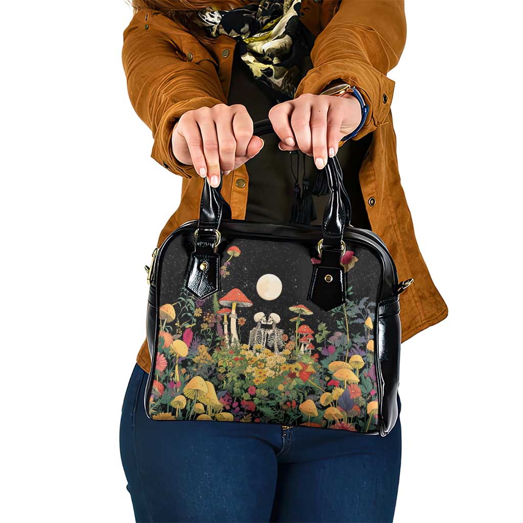Skeleton Lovers Shoulder Handbag Hippie Gothic Aesthetic LT05