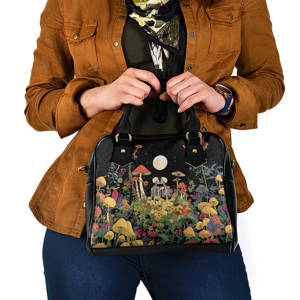 Skeleton Lovers Shoulder Handbag Hippie Gothic Aesthetic LT05