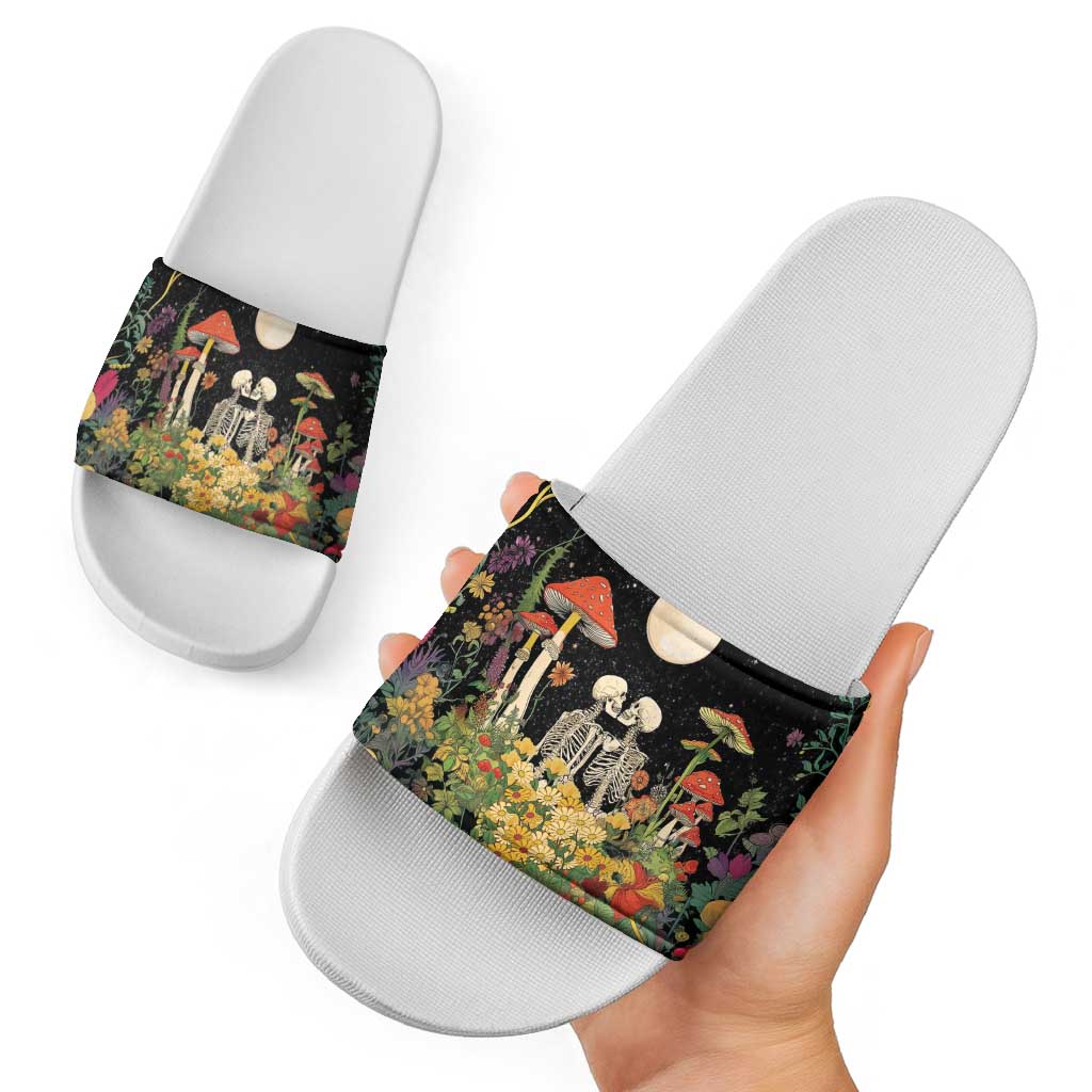 Skeleton Lovers Slide Sandals Hippie Gothic Aesthetic LT05