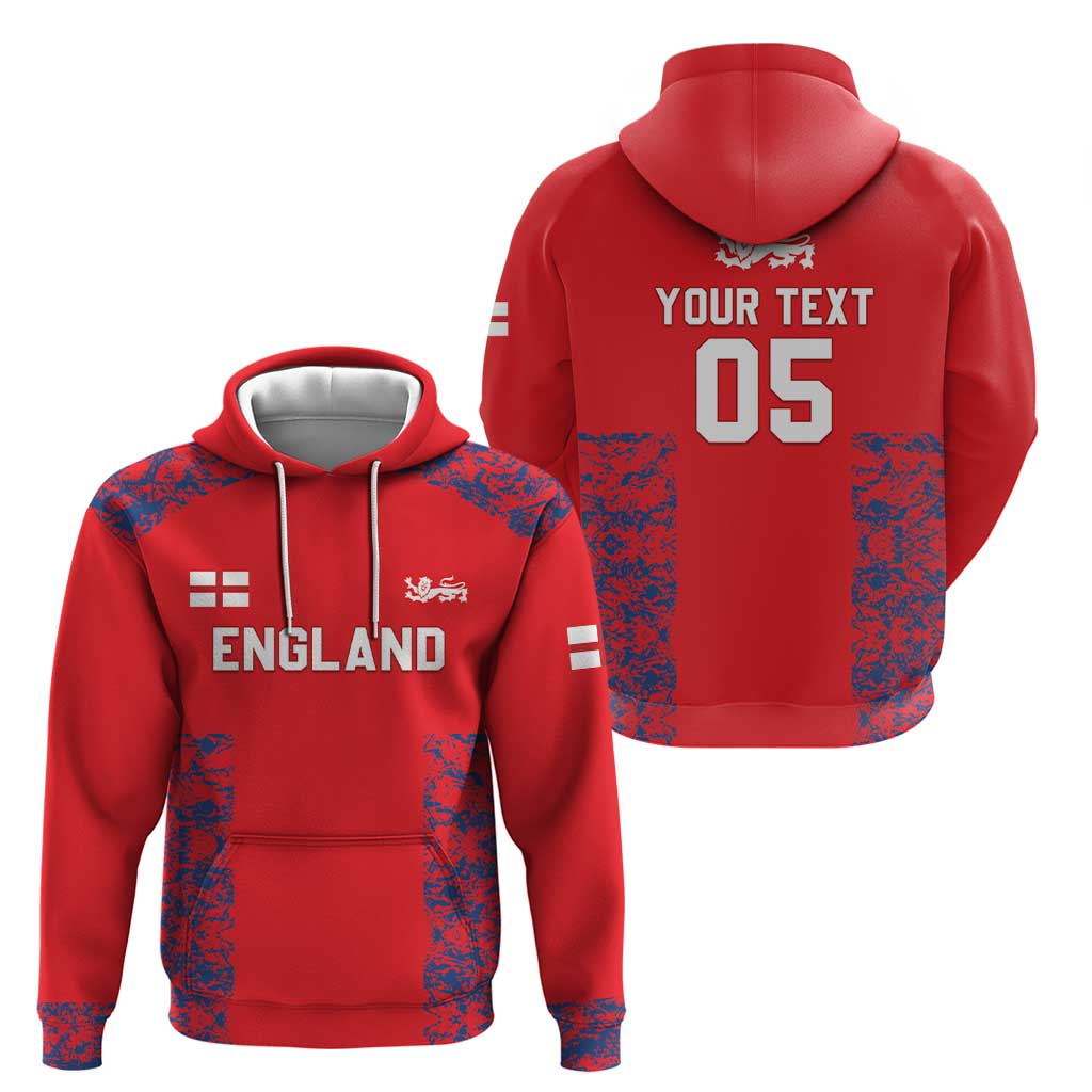 Custom England Cricket Hoodie Go Three Lions Simple Style LT05