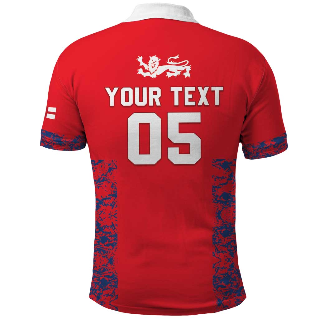 Custom England Cricket Polo Shirt Go Three Lions Simple Style LT05