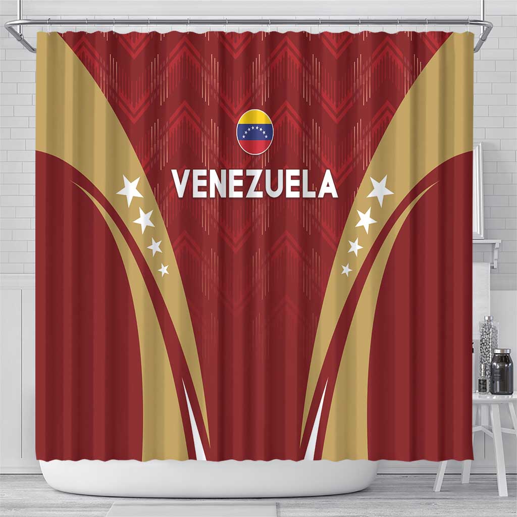 Venezuela Football Shower Curtain Go Champions LT05