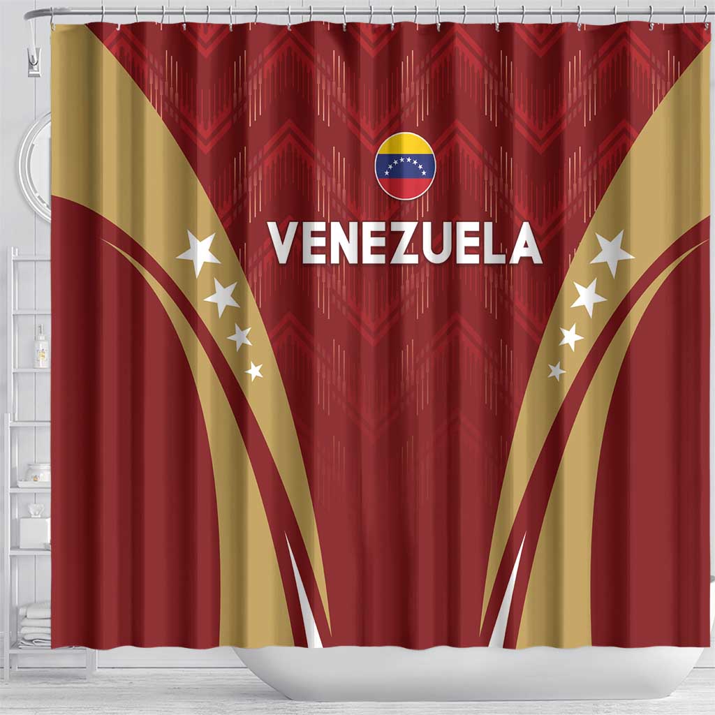 Venezuela Football Shower Curtain Go Champions LT05