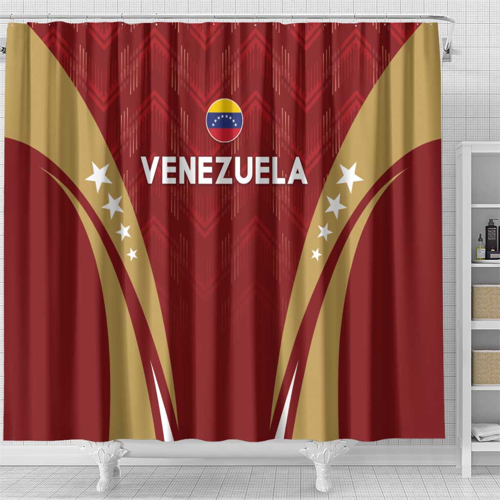 Venezuela Football Shower Curtain Go Champions LT05