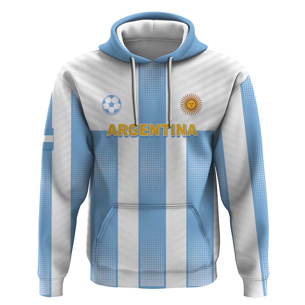 Custom Argentina Football Hoodie Albiceleste Unique Style LT05