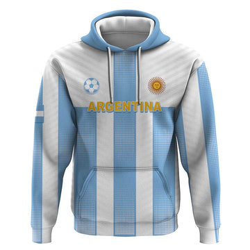 Custom Argentina Football Hoodie Albiceleste Unique Style LT05