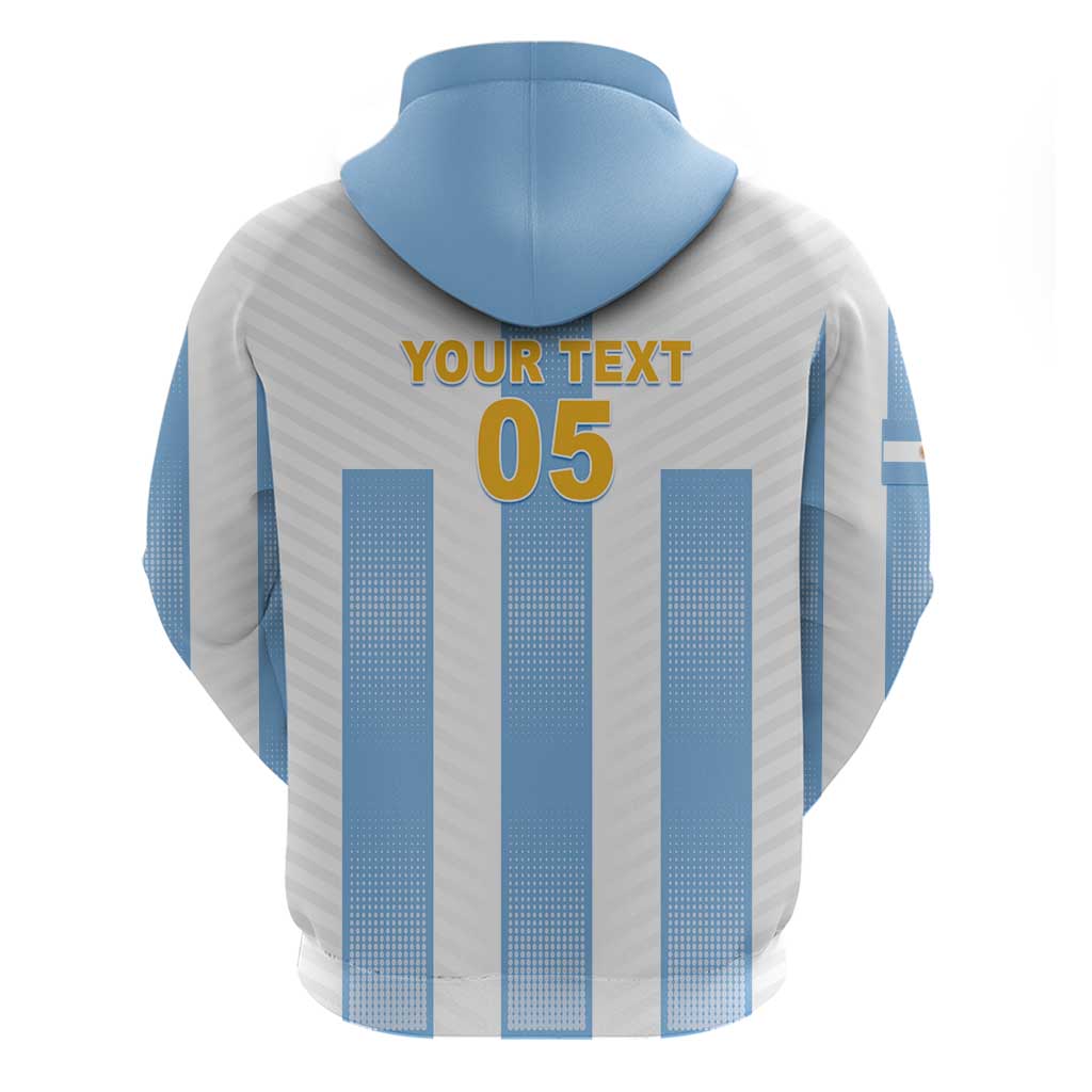 Custom Argentina Football Hoodie Albiceleste Unique Style LT05