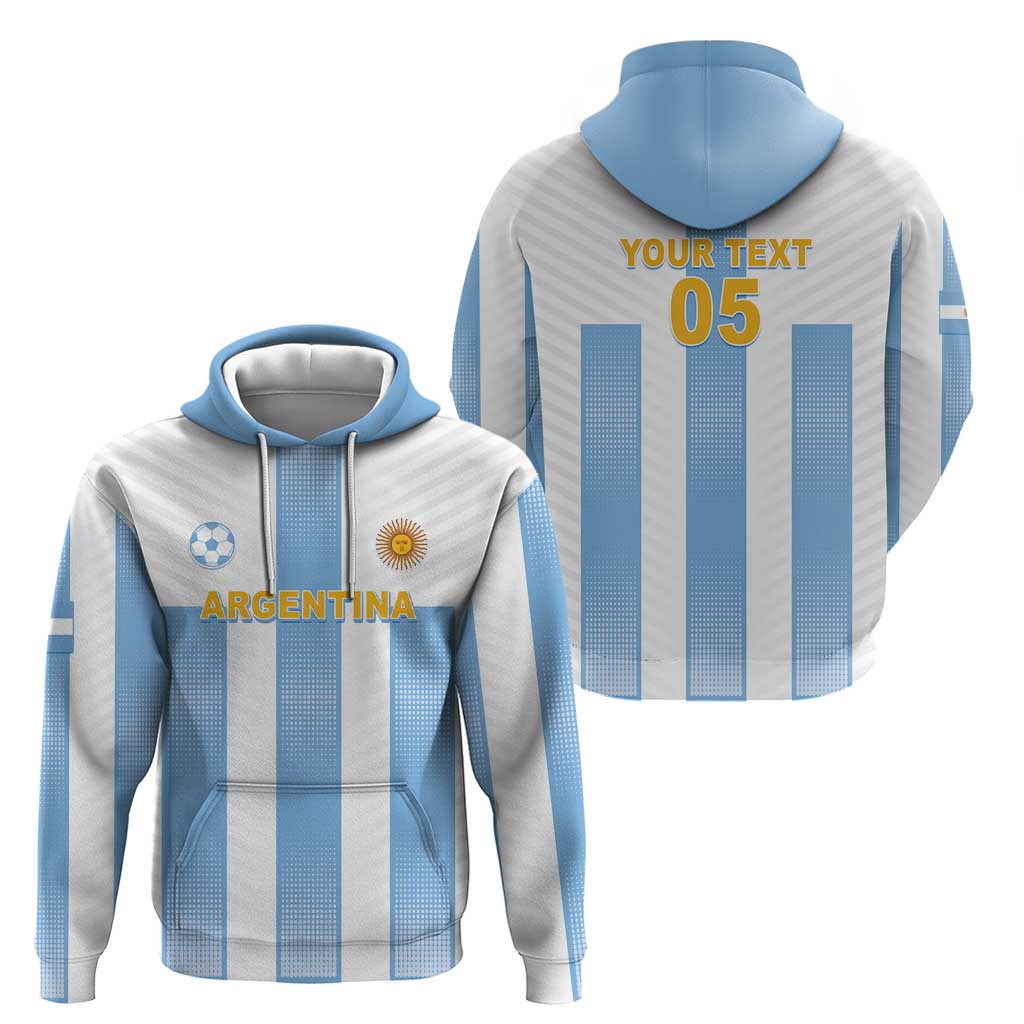 Custom Argentina Football Hoodie Albiceleste Unique Style LT05