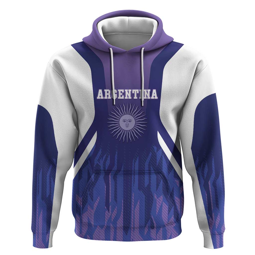 Custom Argentina 2025 Football Hoodie Purple Version LT05