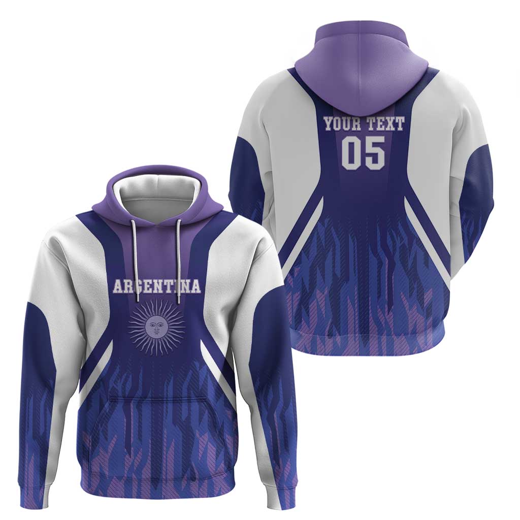 Custom Argentina 2025 Football Hoodie Purple Version LT05