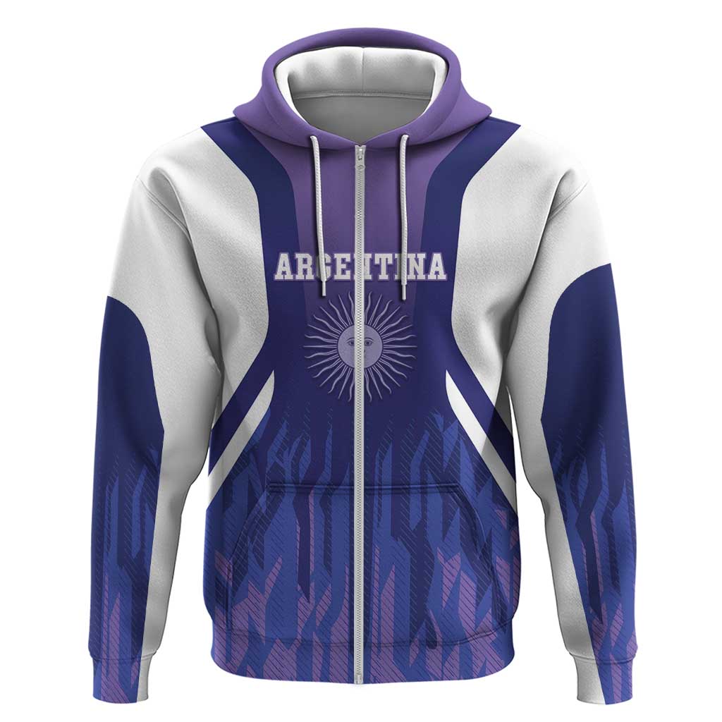 Custom Argentina 2025 Football Hoodie Purple Version LT05