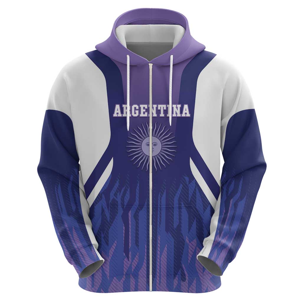 Custom Argentina 2025 Football Hoodie Purple Version LT05