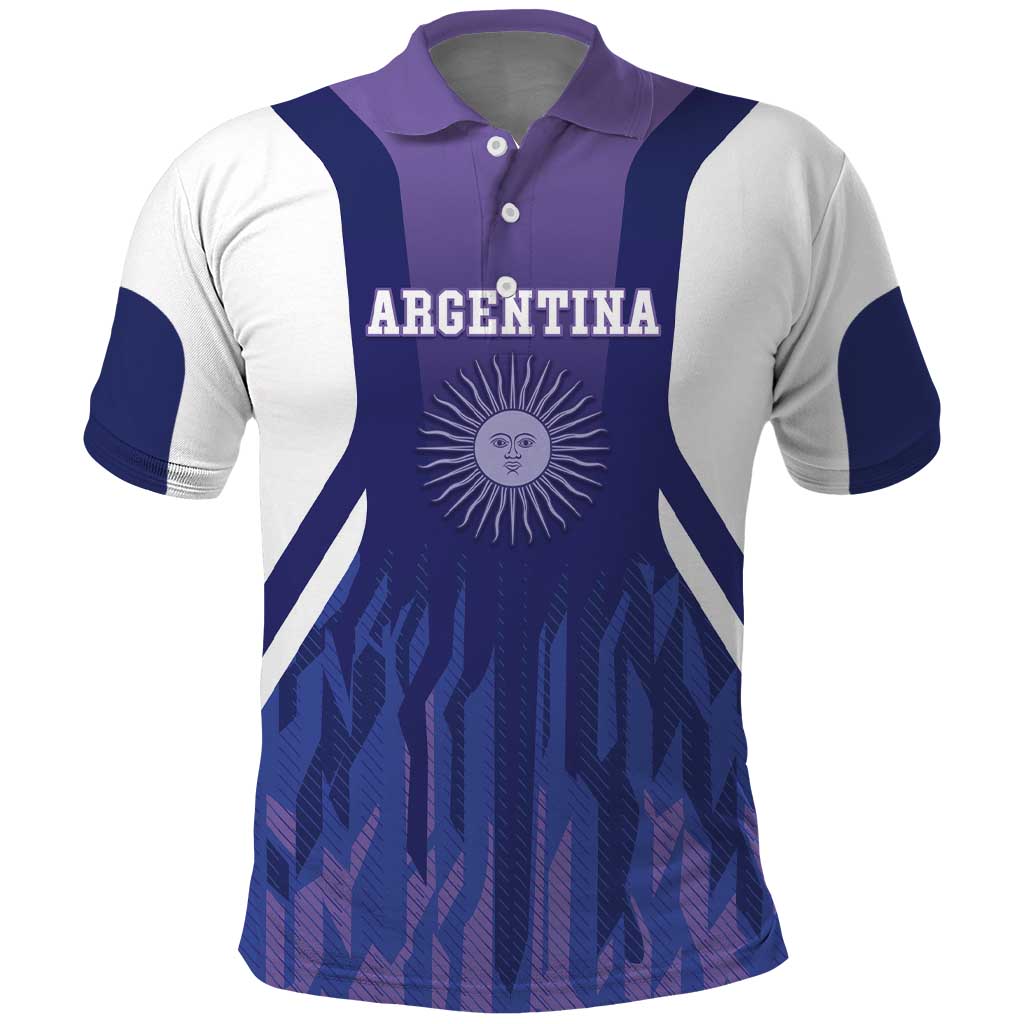 Custom Argentina 2025 Football Polo Shirt Purple Version LT05