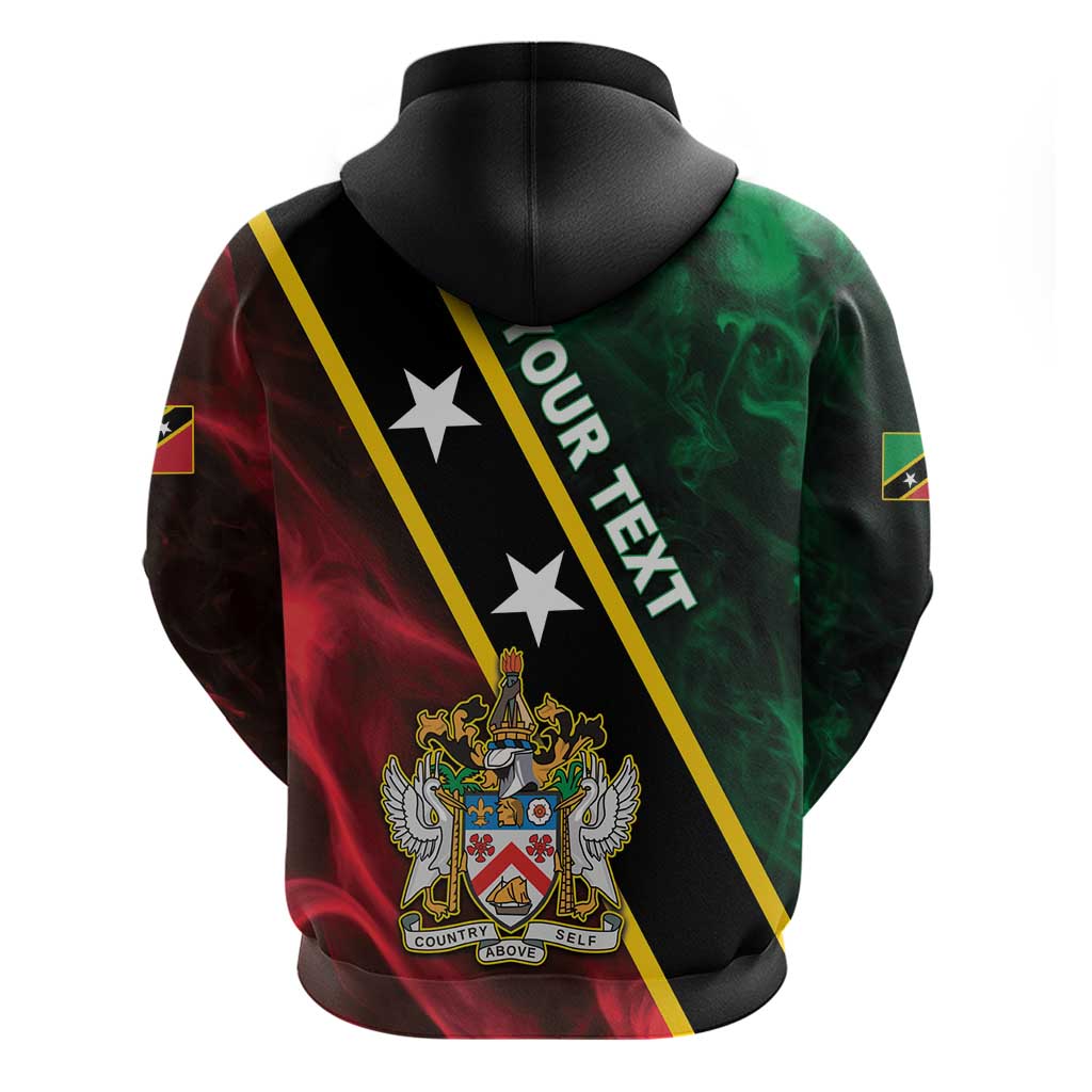 Personalized Saint Kitts and Nevis Hoodie Flag Style With Stars LT05