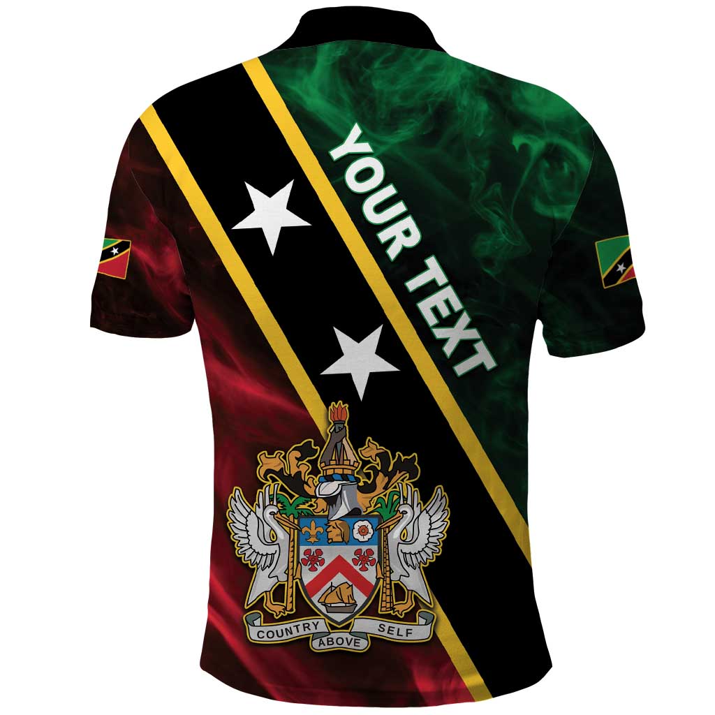 Personalized Saint Kitts and Nevis Polo Shirt Flag Style With Stars LT05