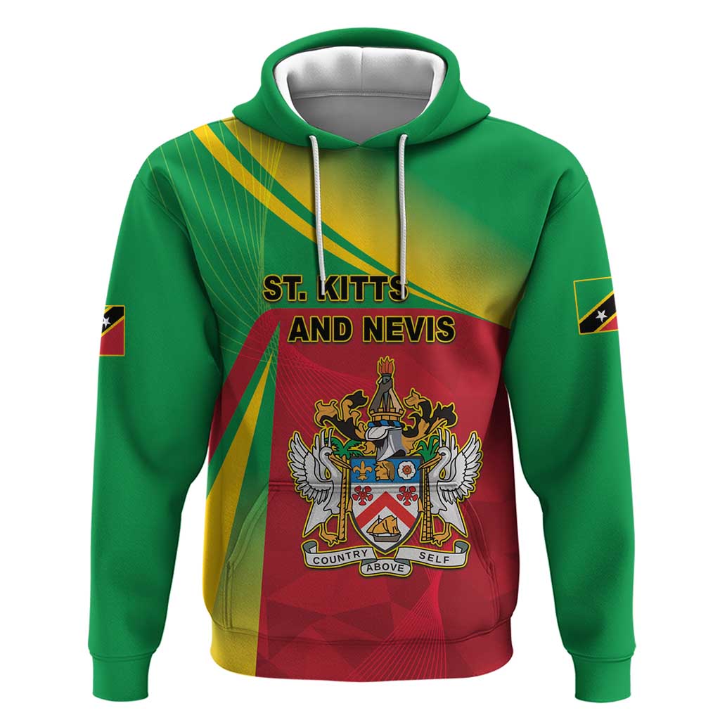 Personalized Saint Kitts and Nevis Hoodie Coat Of Arms Sporty Style LT05
