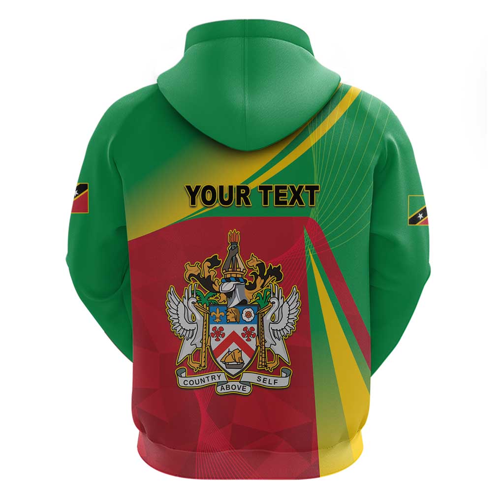 Personalized Saint Kitts and Nevis Hoodie Coat Of Arms Sporty Style LT05