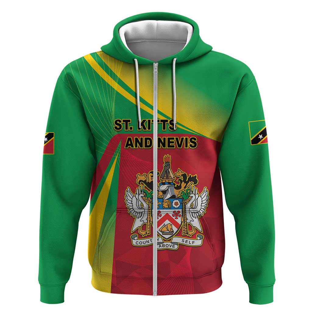 Personalized Saint Kitts and Nevis Hoodie Coat Of Arms Sporty Style LT05